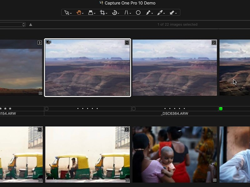 Tính năng quản lý thư viện ảnh thông minh trên Capture One