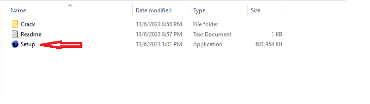 Chạy file Setup.exe