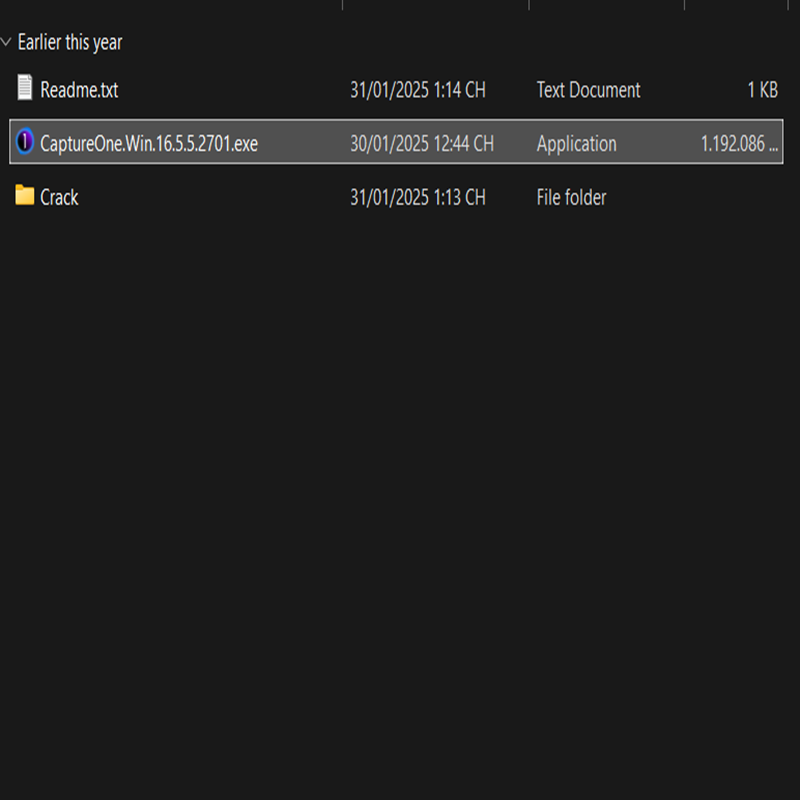 Chạy file CaptureOne.Win.16.5.5.2701 với Run as administrator