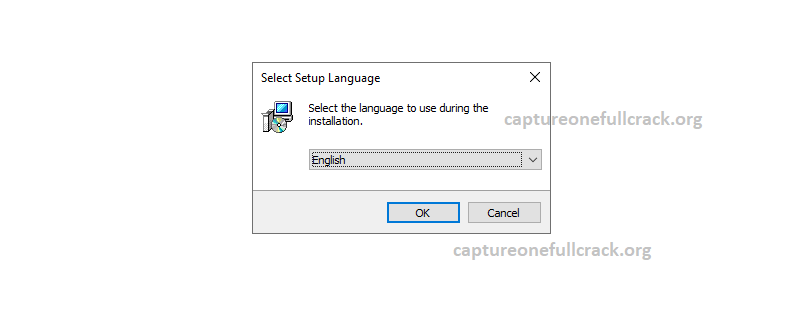 English, nhấn OK