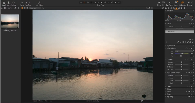 Giao diện Capture One Pro